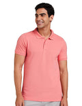 Men’s Cotton Rich Solid Polo T-Shirt | Plain Collar T-Shirt | Half Sleeve Regular Fit